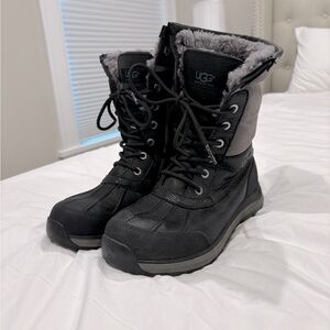 Ugg Women's Adirondack Round Toe Leather & Suede Waterproof Booties